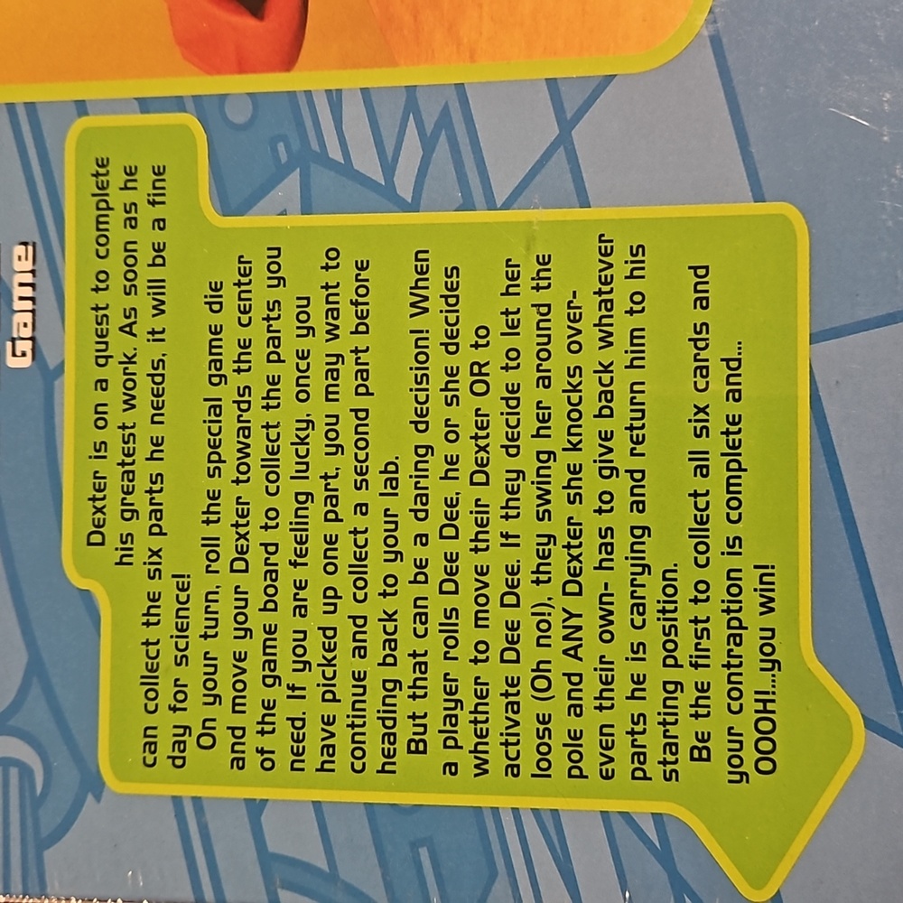 DEXTER'S LABORATORY The Incredible Invention vs. Dee Dee board game NIB - Picture 8 of 8